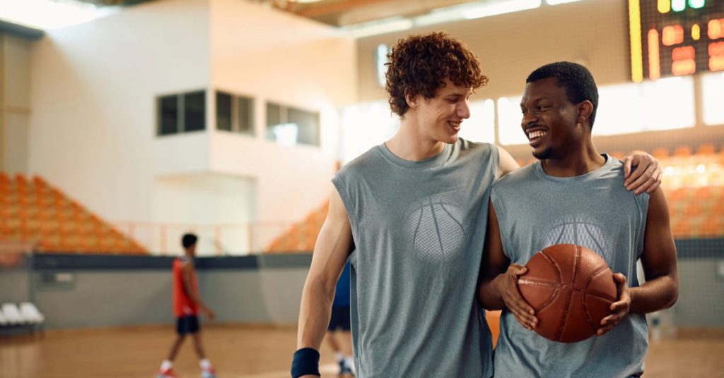 Young Basketball Players
